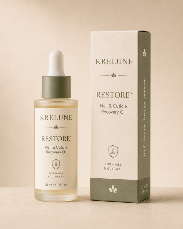 RESTORE Oil dropper bottle and carton